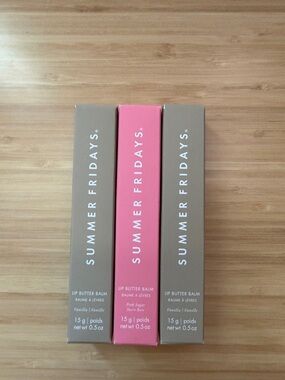 Summer Fridays Lip Butter Balm Trio – Vanilla & Pink Sugar